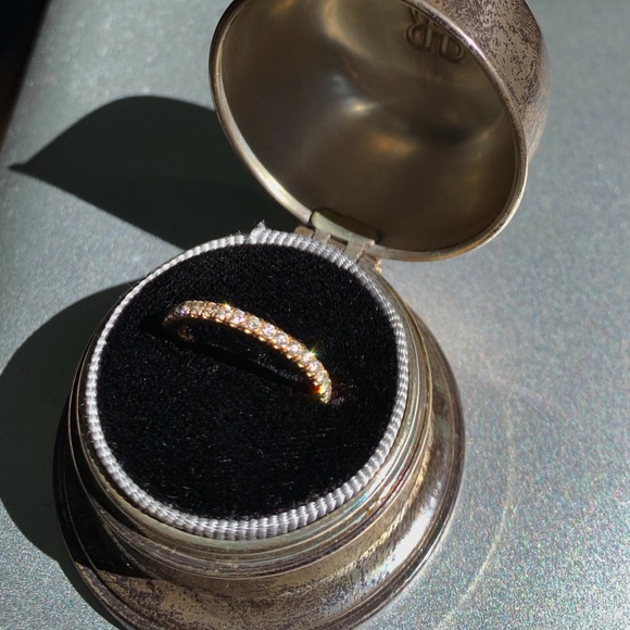 17 natural diamond 14k half eternity band 💫❤️ - Picture 7 of 7